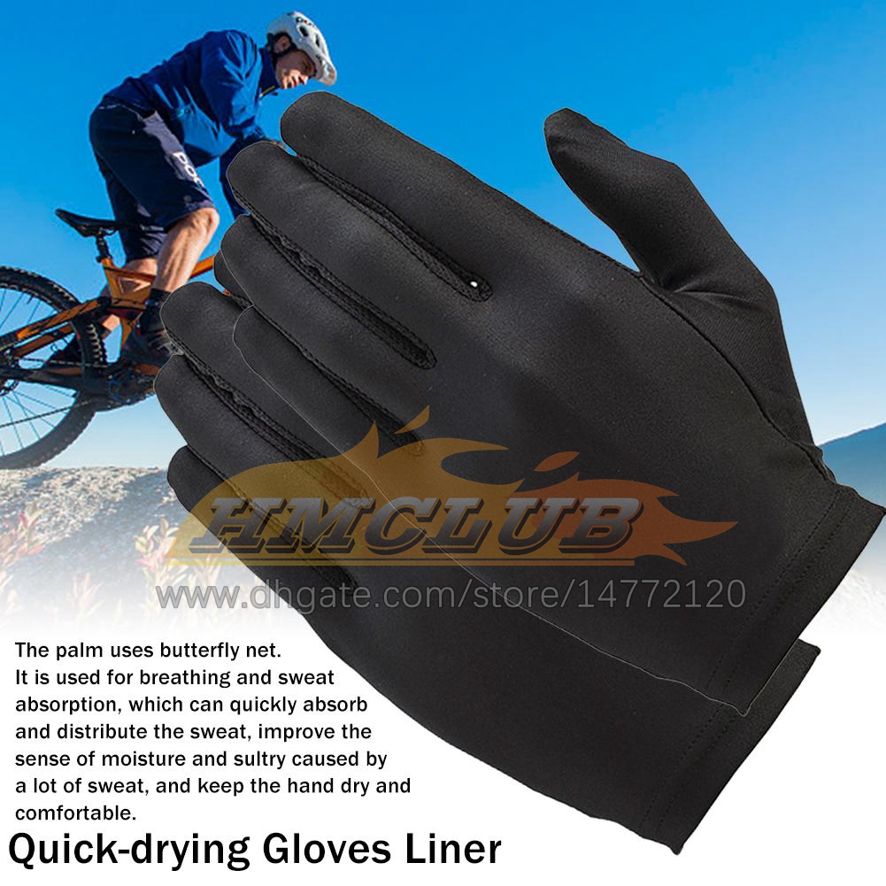 ST376 Pure Silk Black Luner Interior Luvas finas de bicicleta Motocicleta Luvas esportivas macias que acionam luvas de festa de ciclismo Utilidade de um tamanho