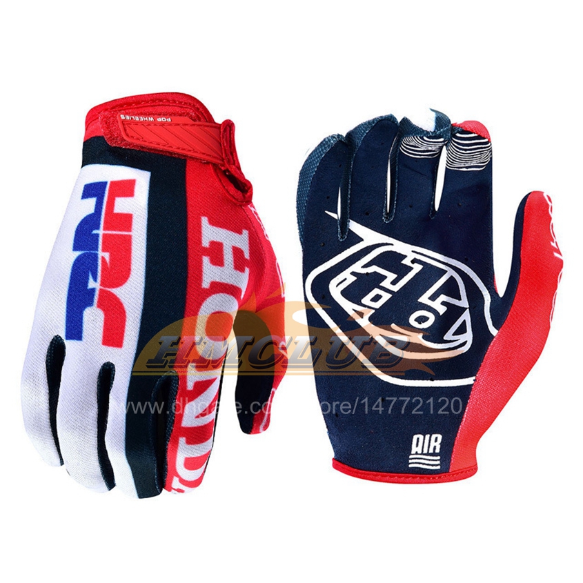 ST384 Air Mesh Red Guantes para Honda Moto Motocross Mountain Bicycle Offroad Racing Guantes