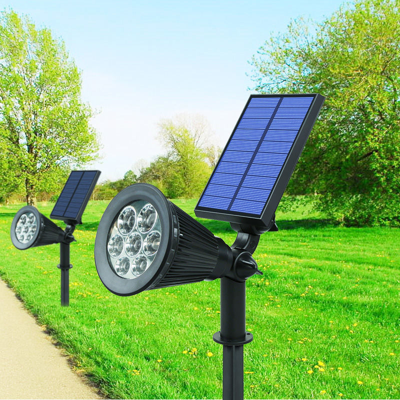 Solar-Garten-Rasenlampe für den Außenbereich, Gartendekoration, Induktionsstrahler, Landschaft, bunte Lichter