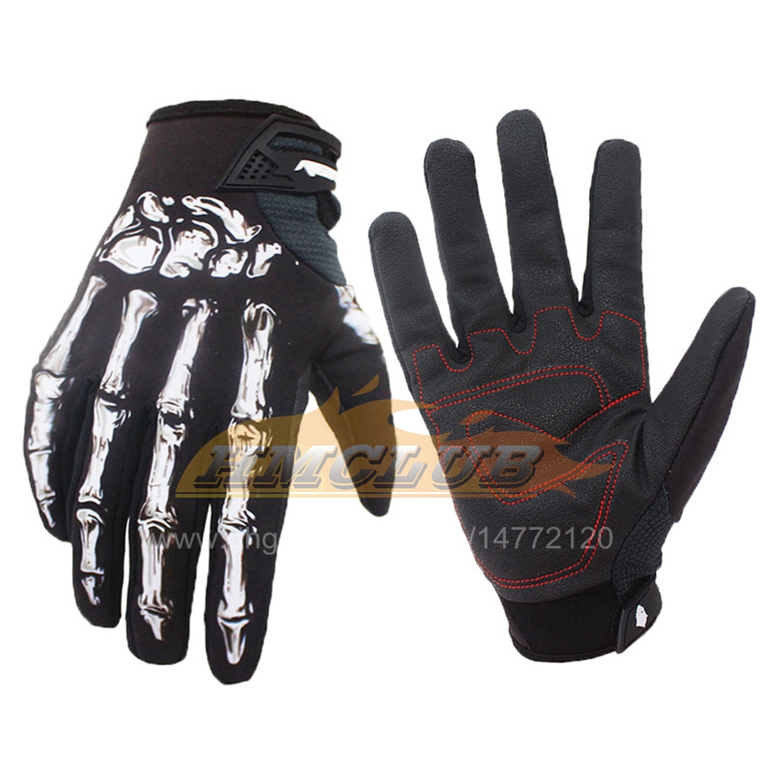 ST389 Motorcycle Winter Bike Riding Gloves Joint Printing Motor Cycling Gloves Full Finger ghost claw Windproof Men Women