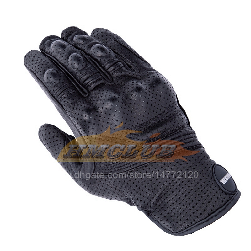 ST491 Echtes Leder Motorrad Handschuhe Winddicht Voll-finger Moto Reiten Handschuh Atmungsaktive Vier Saison Männer Motor Frauen Sommer