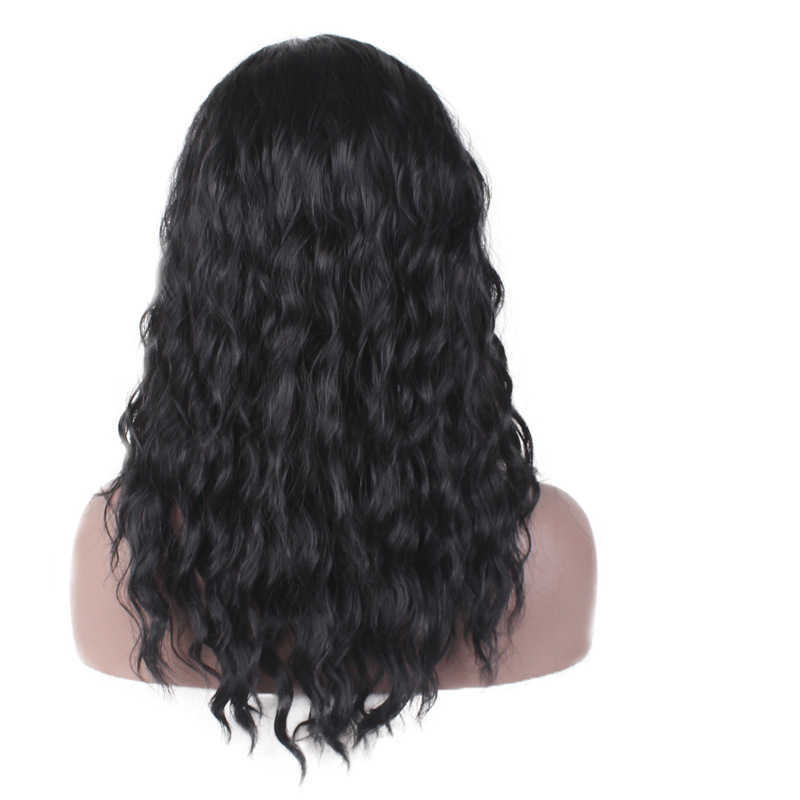 Syntetiska peruker Hot Selling Wig Fashion Daily Long Hair Big Wave Curly Natural Black High Temperatur Silk Set 221122