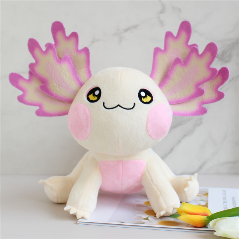 axolotl 봉제 장난감 귀여운 봉제 인 axolotl 베개 인형 생일 선물 소년 여자 집 홈 장식