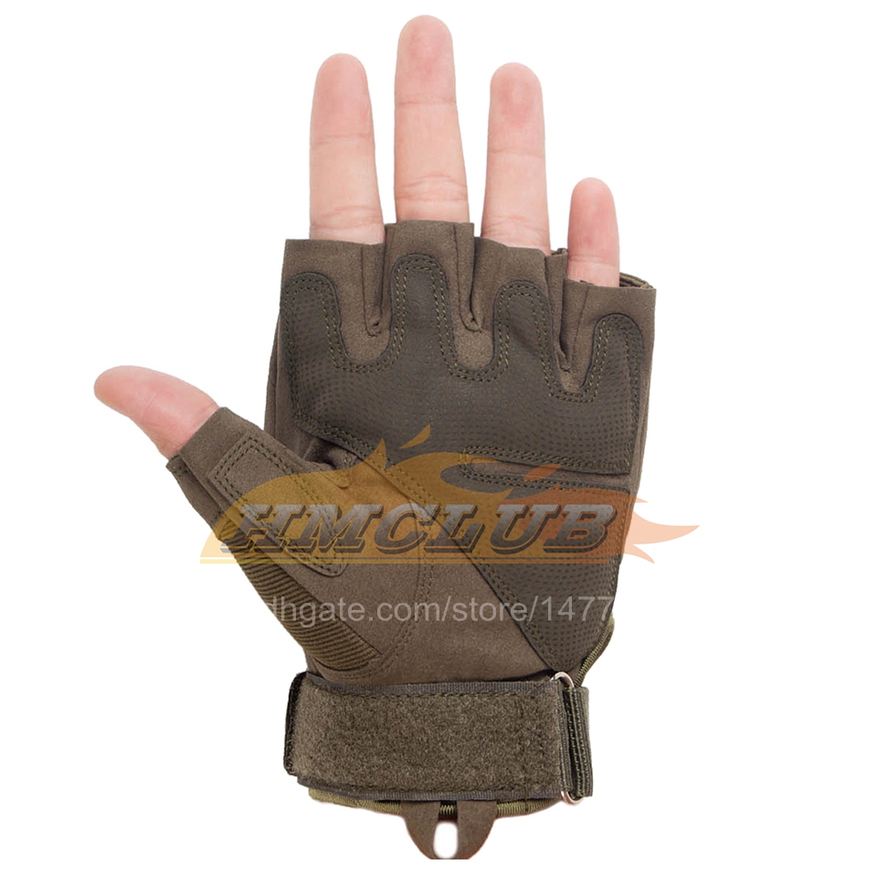 ST500 Motorcycle Fingerless Gloves Cycling Motorbike Motocross Biker Rubber Hard Knuckle Half Finger Protective Gear Men Women