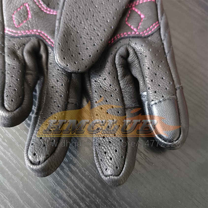 Luvas de motocicleta ST299 Mulheres XS S M Couro Toque