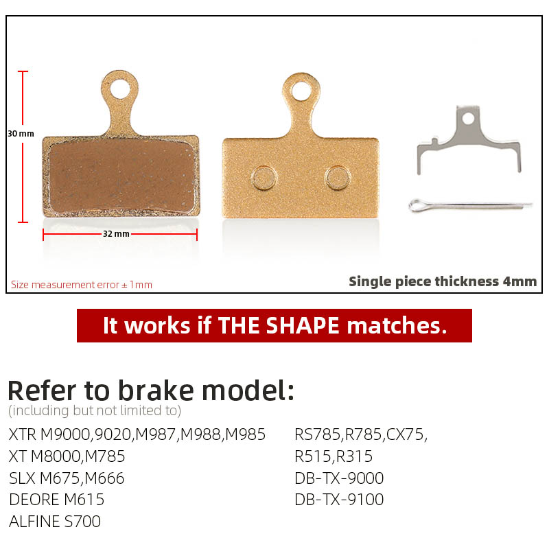 20 stil bakır taban bisiklet disk fren balataları Shimano Sram Hevesli Hayes Magura Metal Bisiklet Astar Fren Aksesuarları