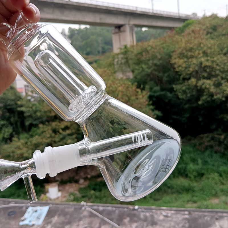 Mini 8,5 pouces en verre narnacte transparent avec percolateur DAB RIG RECYCLET