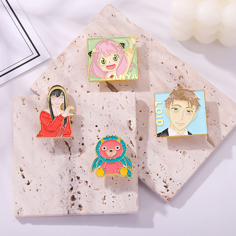 Broches de jóias de desenhos animados séries de personagens de filmes do Japão liga ligo tinta broche de metal para roupas de roupas