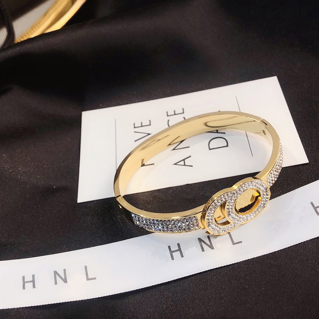 Популярные роскошные браслеты отобранные моды Gold Bangle 18K золотые украшения аксессуары женские эксклюзивные вечеринки M 2342