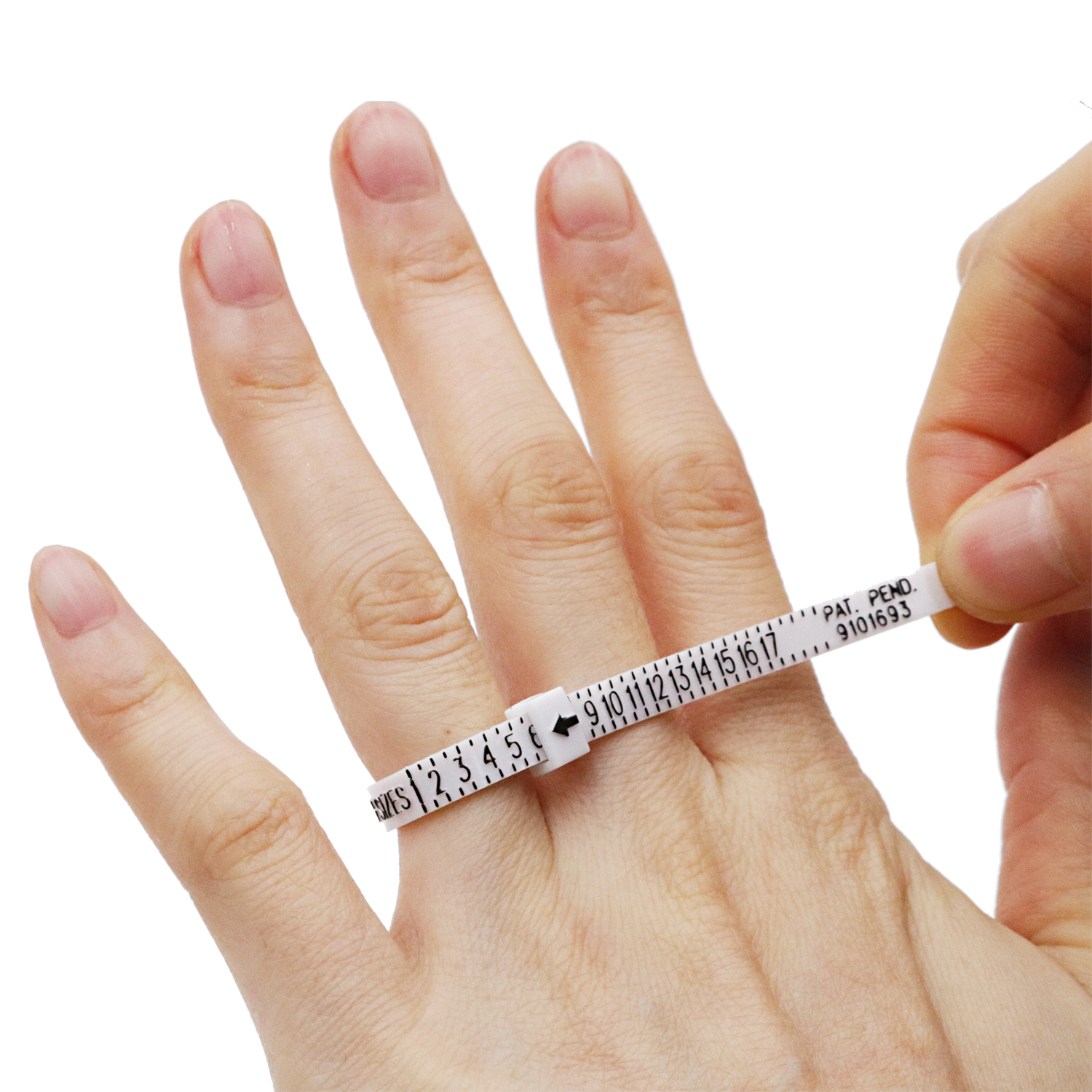 UK US EU JP HK Ring Sizer Plastic Loop Ring Size Measuring Tools Finger Gauge Ring Sizer