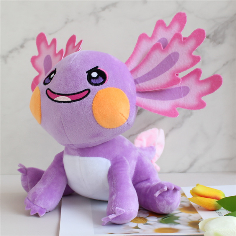 axolotl 봉제 장난감 귀여운 봉제 인 axolotl 베개 인형 생일 선물 소년 여자 집 홈 장식