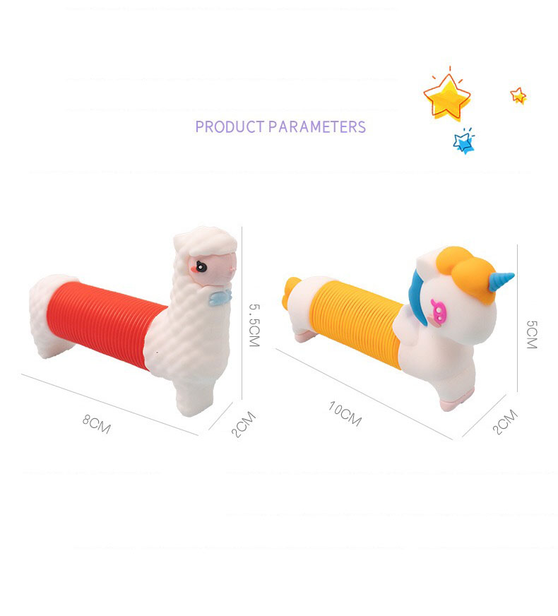 Pop Tubes Toddler Sensory Toys Creative Fidget Licorne Jouets Flexible Variable Stress Relief Fidgets Cadeau pour Filles Garçons