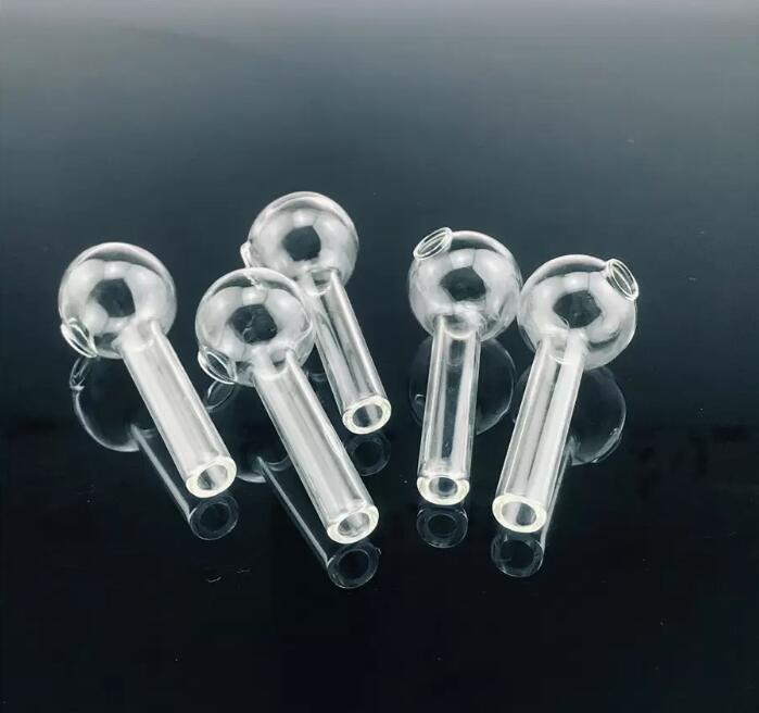 SIX Designs Oil Burner Pipe 4.72 /3.93 inches Glass Pyrex Clear Color quality pipes transparent Great Tube tubes Nail tips