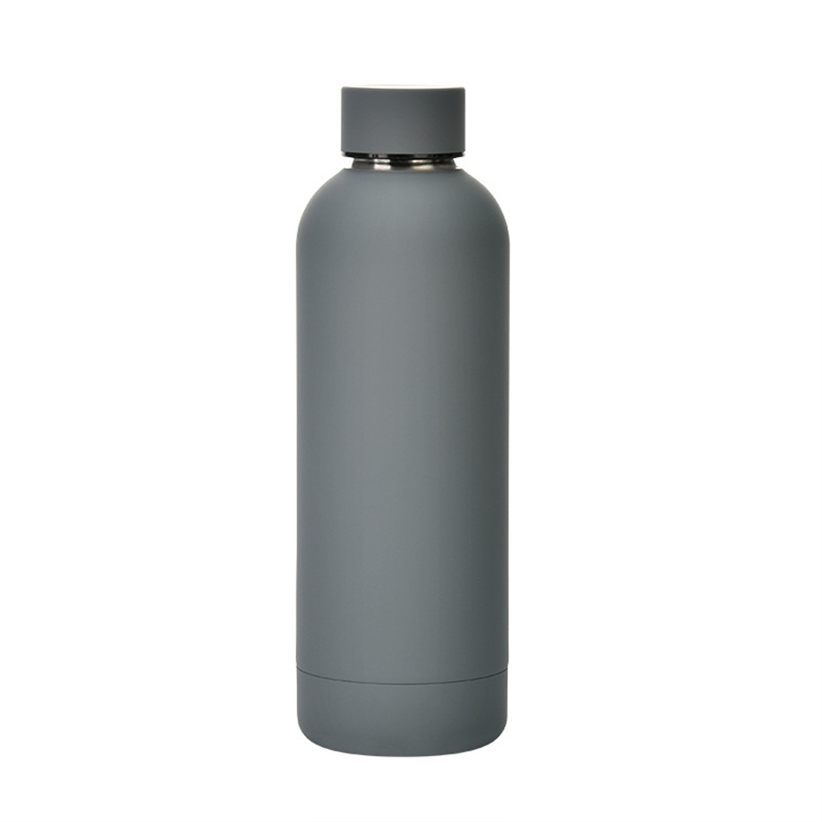 Красочная спортивная бутылка для воды из нержавеющей стали на 500 мл, большая вместимость, матовая, портативная термостакан для улицы, с двойными стенками, с изоляцией vac5030214