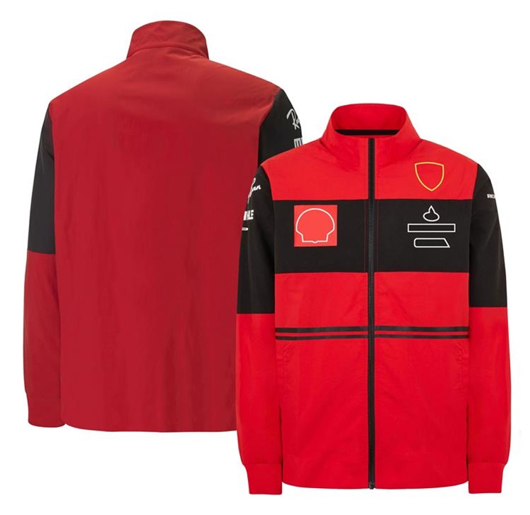 F1 Team 2022 Sports Veste à manches longues Casual manteau de course masculine pour hommes