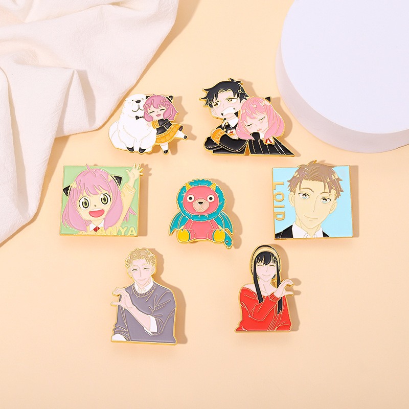 Broches de jóias de desenhos animados séries de personagens de filmes do Japão liga ligo tinta broche de metal para roupas de roupas