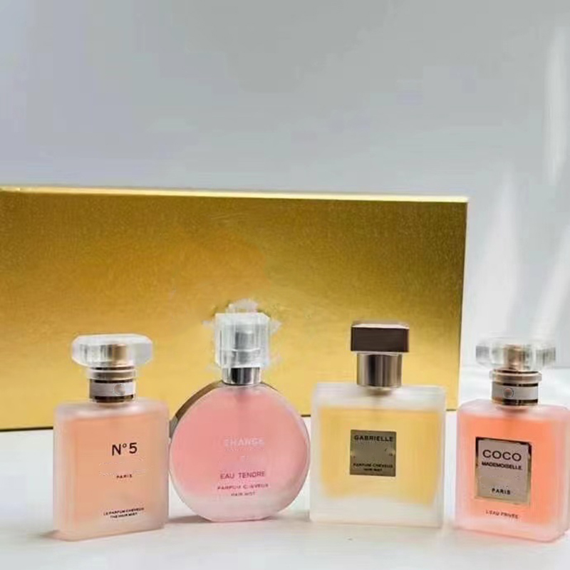 Famous Women Perfume Suit N5 CHANCE Anti-Perspirant Deodorant Spray 25mlx4 Body Mist Long Lasting Scent Fragrance For Gift Natural Ladies Cologne Good Smell5974081