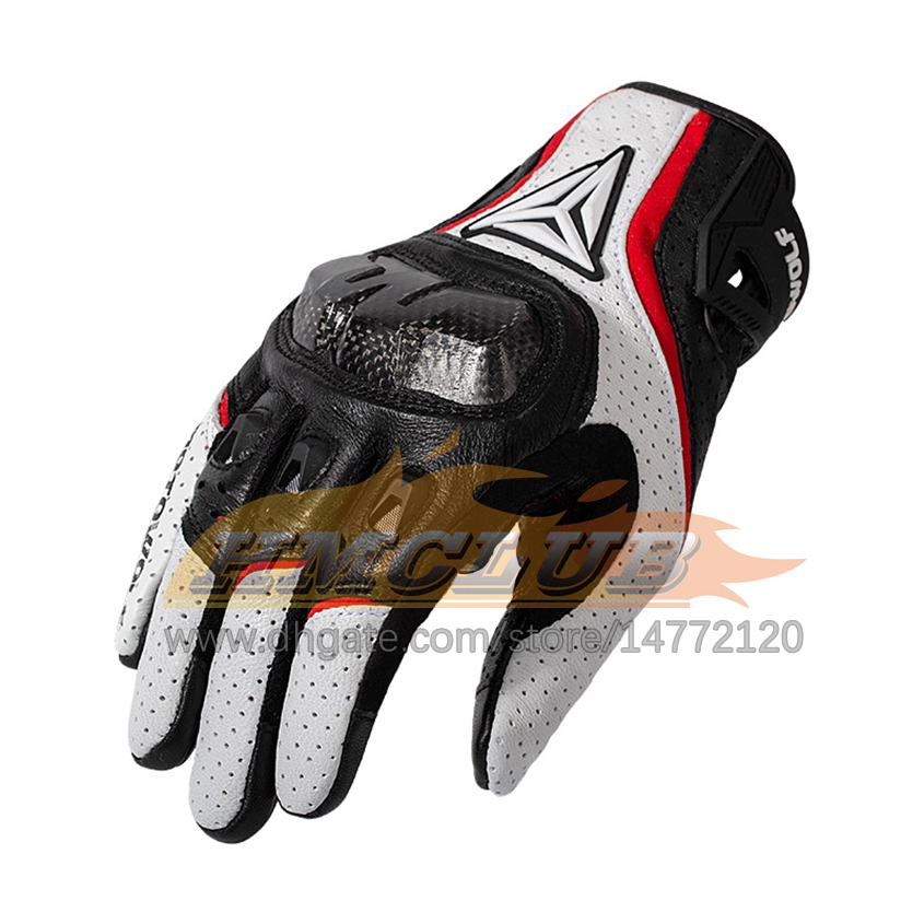 ST293 Motorradhandschuhe Männer Lederhandschuhe Sommer Radfahren Motorrad Guantes Moto Motocross Rad Touchscreen atmungsaktivem Schutzschutz