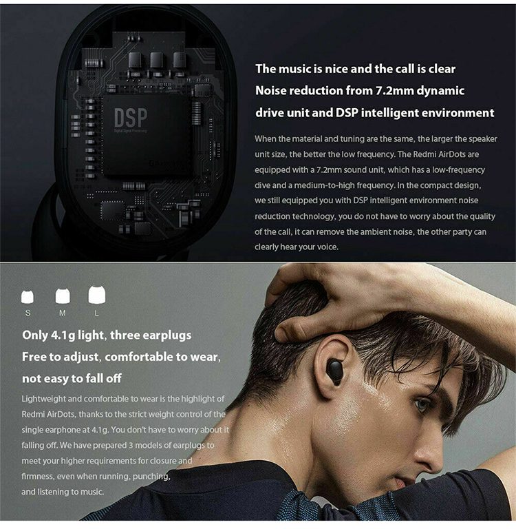 Fone de ouvido TWS Bt 5.0 E6s Fones de ouvido sem fio com cancelamento de ruído Display LED Handsfree Baixa latência Fones de ouvido para Xiaomi Redmi Airdots A6S