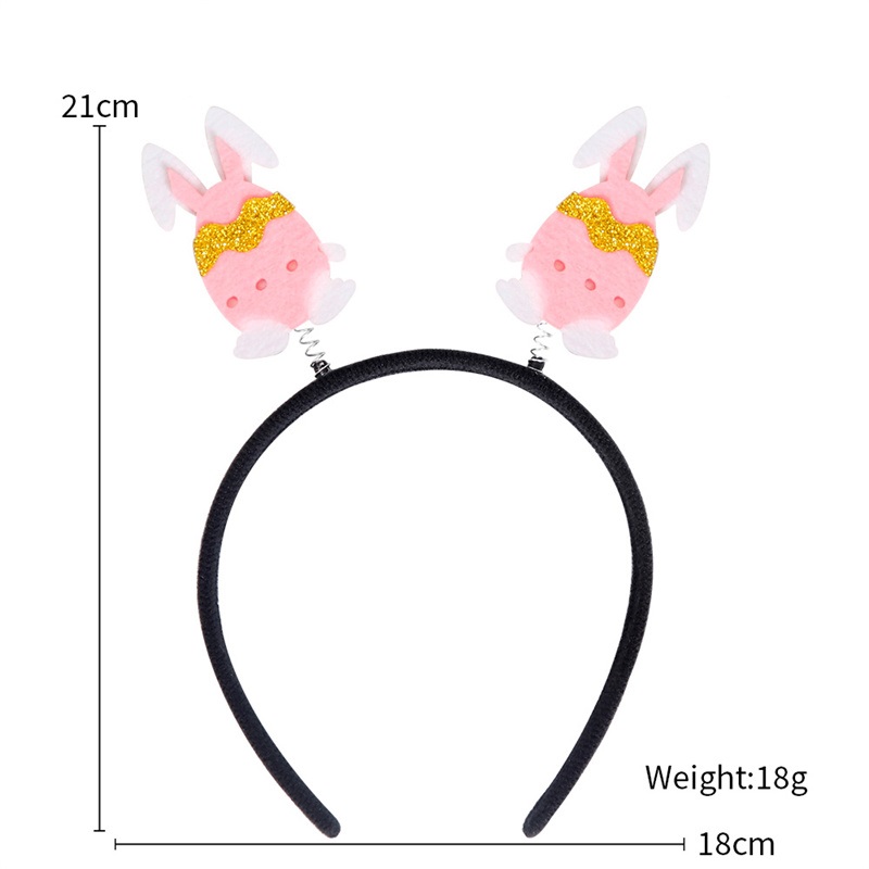 Easter Headbands Carrort Bunny Egg Chicken Shaped Cute Rainbow Eggs Hairband for Easter Party Girls Women Decoration