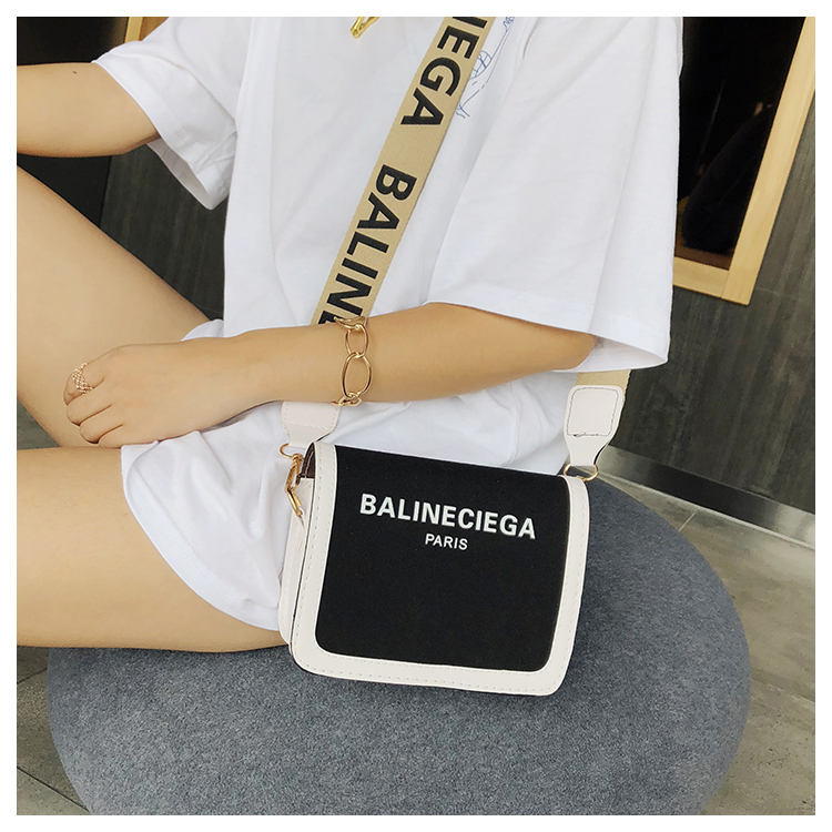 Bolsa de ombro de lona balenciagas feminina Alça larga crossbody bolsas paris titular do cartão senhora bolsas de luxo bolsa de maquiagem