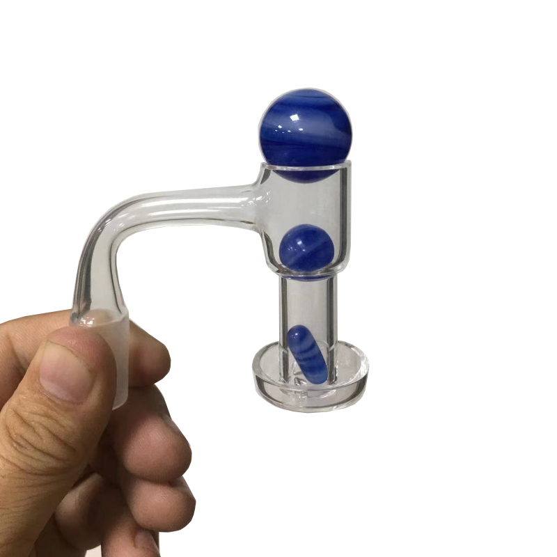 Full Weld Terp Slurper Rökning Quartz Banger Set Slurps 20mm Top Balls 12mm Middle Ball and Capsule Pills Dab Rig Heat Blender Bangers For Glass Bongs