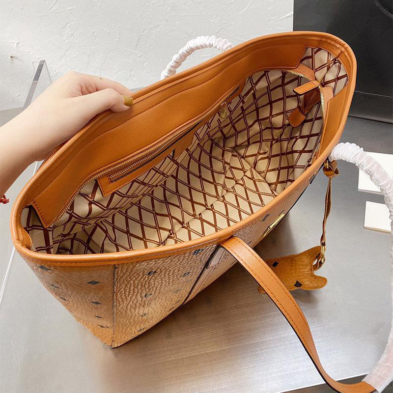 Fashion Tote boodschappentassen voor vrouwen grote capaciteit luxe handtas klassieke lederen brief bedrukte moeder schoudertas designer winkelt zak vrouwelijk werk handtassen groothandel