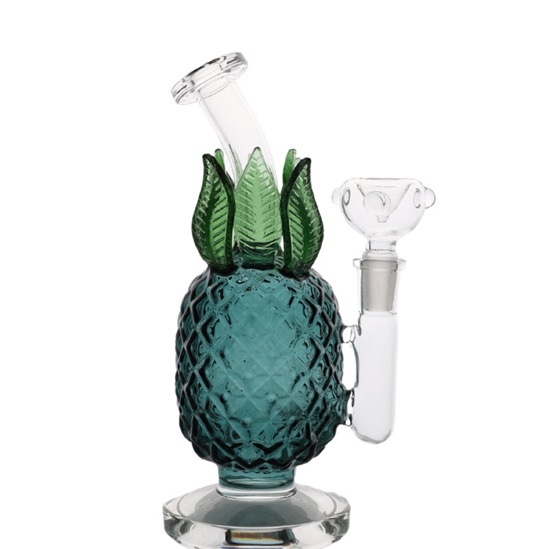 New Functional recycler bong Colorful pineapple bongs Thick Great Quality Hookah Glass Oil Rigs Bubble