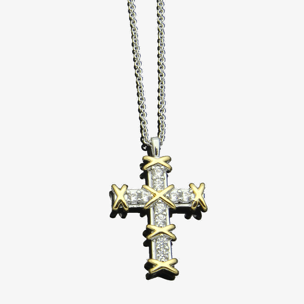 Womens Cross diamonds Necklaces Designer Jewelry Necklace Complete Brand as Wedding Christmas Gift259R