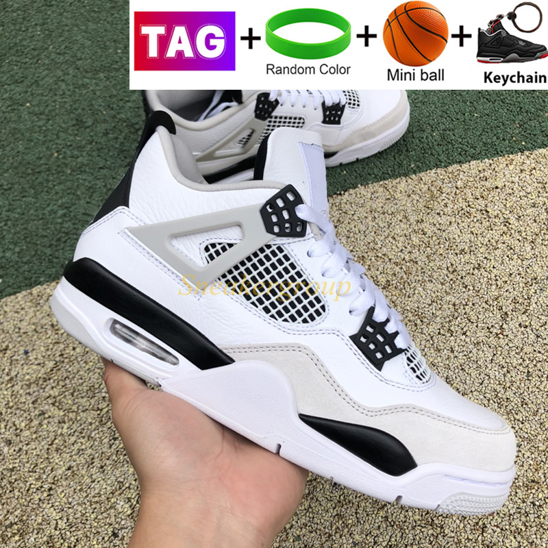 Jumpman 4 Retro Mens Basketball Shoes 4s Military Black Cat Red Thunder Game Royal University Blue White Oreo Fire Red Pure Money Men Women Switch Sports Trainers
