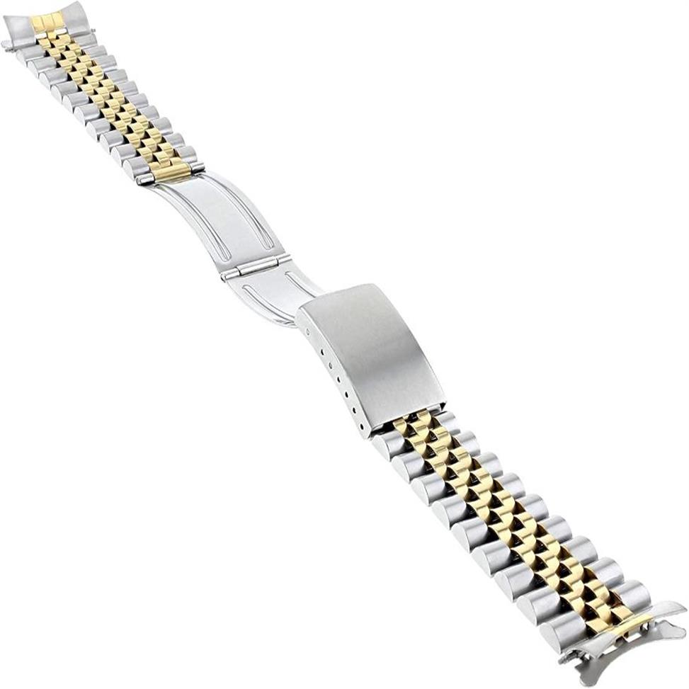 Bracelets de montre 20mm Bracelet de bande de jubilé compatible avec Datejust 16013 16233 16234 accessoires en acier inoxydable 26642910