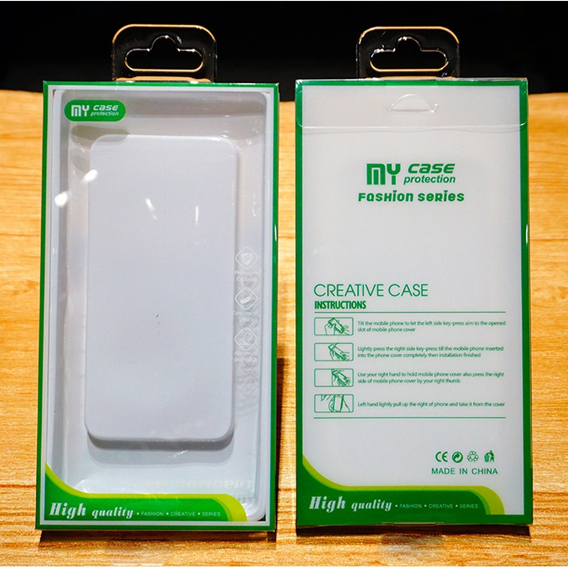Partihandel Telefonfodral Blister PVC Clear Retail Packaging Box för iPhone 15 14 13 12 11 Pro Max XS XR 7 8 Plus Samsung S23 S22 Xiaomi Oppo Cover Packing Box Bag
