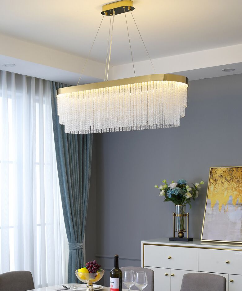 Nordic Lampe Haupt Wohnzimmer Postmodernen Kronleuchter Luxus High-End-Schlafzimmer Lampe Atmosphärische Home Restaurant Kristall Anhänger Licht