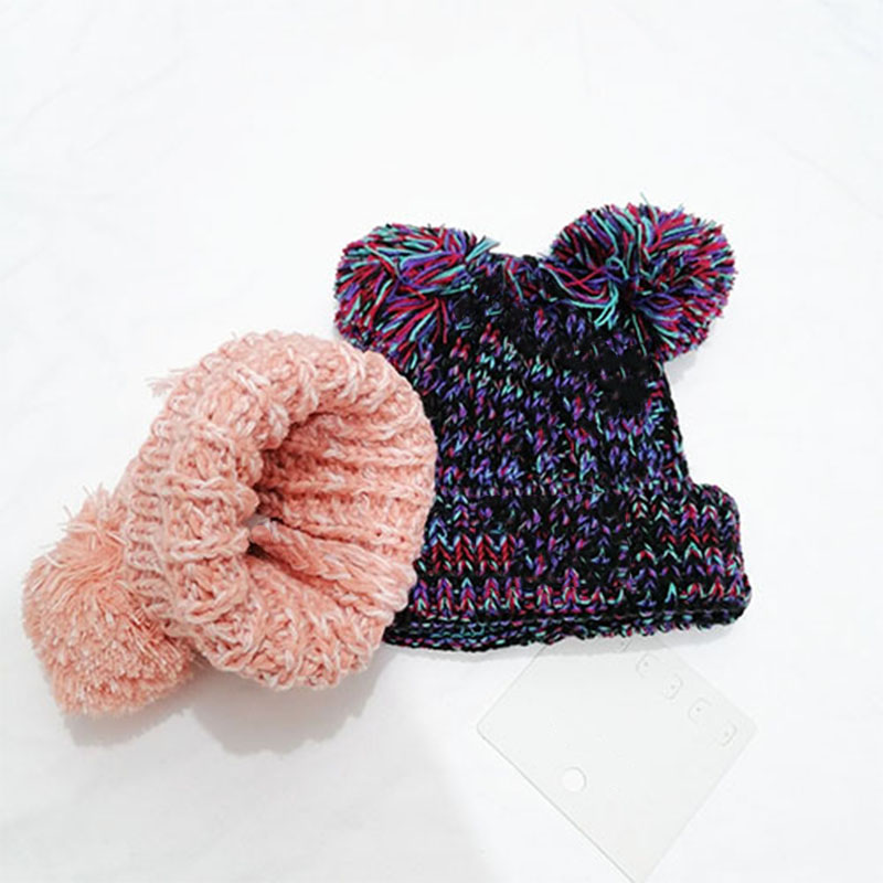 Baby Designer Hat Boys And Girls Kids Caps Fashion Autumn Winter Warm Knitting Bunny Casual Bag Ear Versatile Warm Children's Wool Cap Factory Outlet