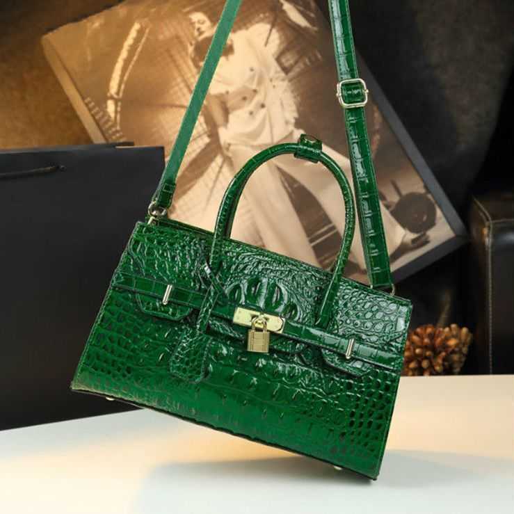 Luxus-Designer-Handtaschen für Damen, Leder, Alligator-Print, Tragetaschen, 2023, Platin-Schnalle, Pendler, große Kapazität, tragbare Umhängetasche, Direktverkauf ab Werk