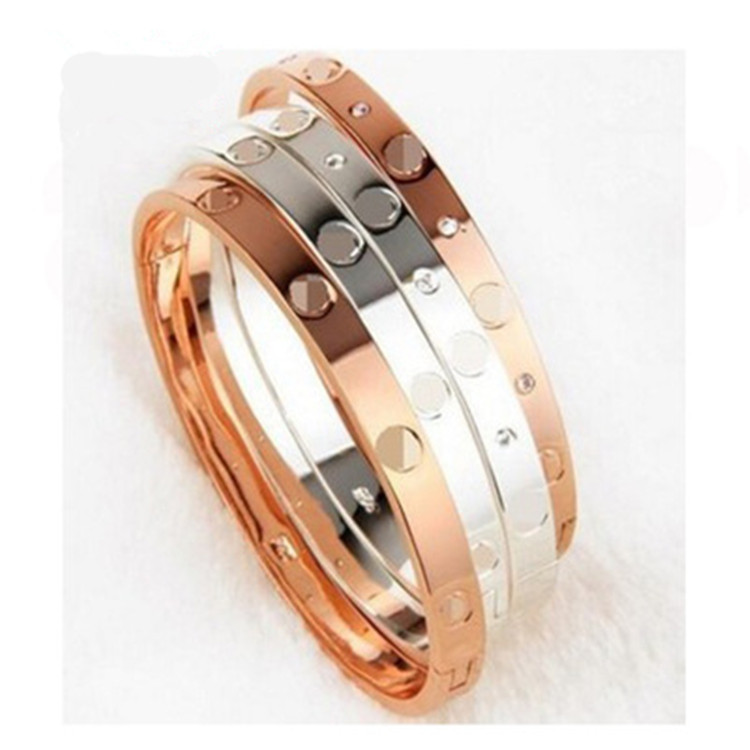Armband Luxus Designer Kanal Männer Gold Armbänder Schrauben Sie Diamant Bangle Hochzeit Verlobungs Geschenk Mode Frau Männer lieben Bang 211y