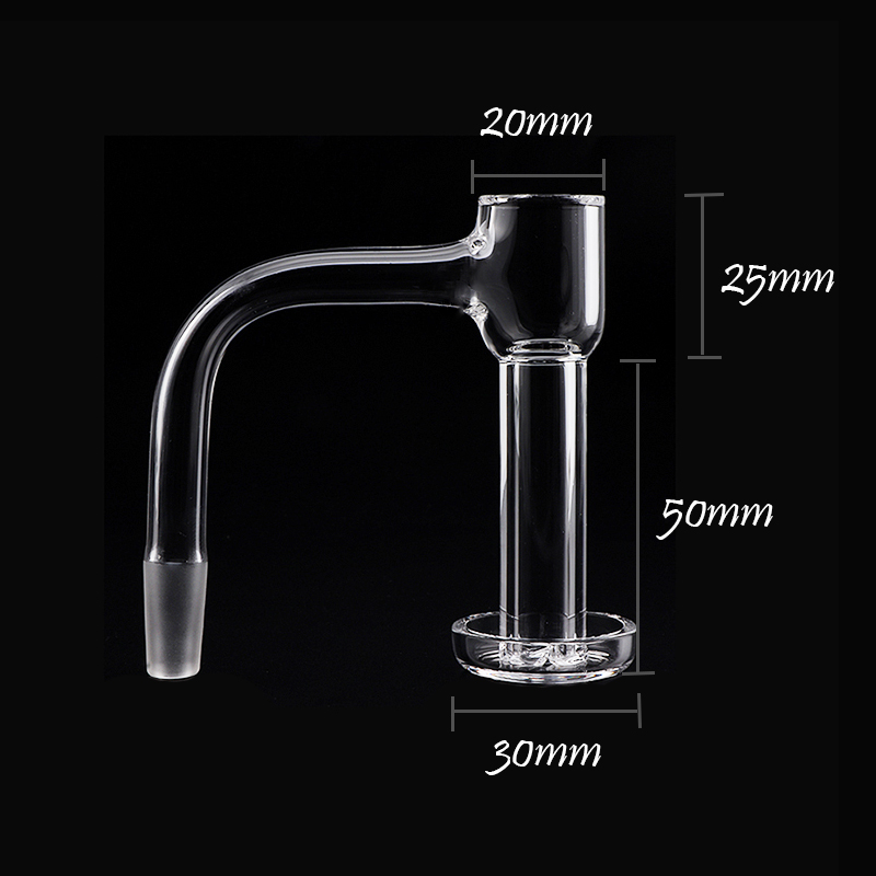 Full Weld Beveled Edge Terp Slurper Smoke Quartz Banger Nails With Middle Tube Height 50mm Height Suitfor Glass Bongs