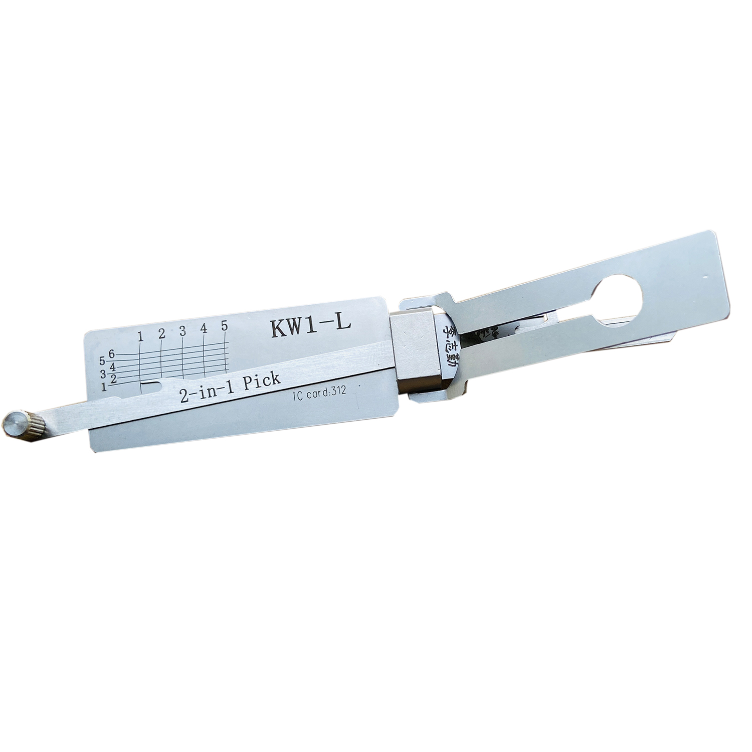 أدوات ومزودات الأقفال الأصلية Lishi Lock Pick 2 في 1 KW1-L فك الترميز لأقفال الباب المنزلي