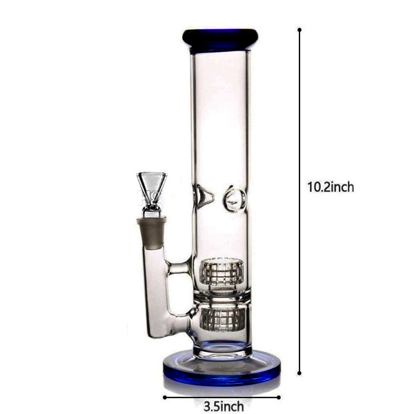 Bongs d'eau en verre narguilés tige basse Perc barboteur Heady Dab Rigs bécher Bong fumer tuyau avec bol de 14mm