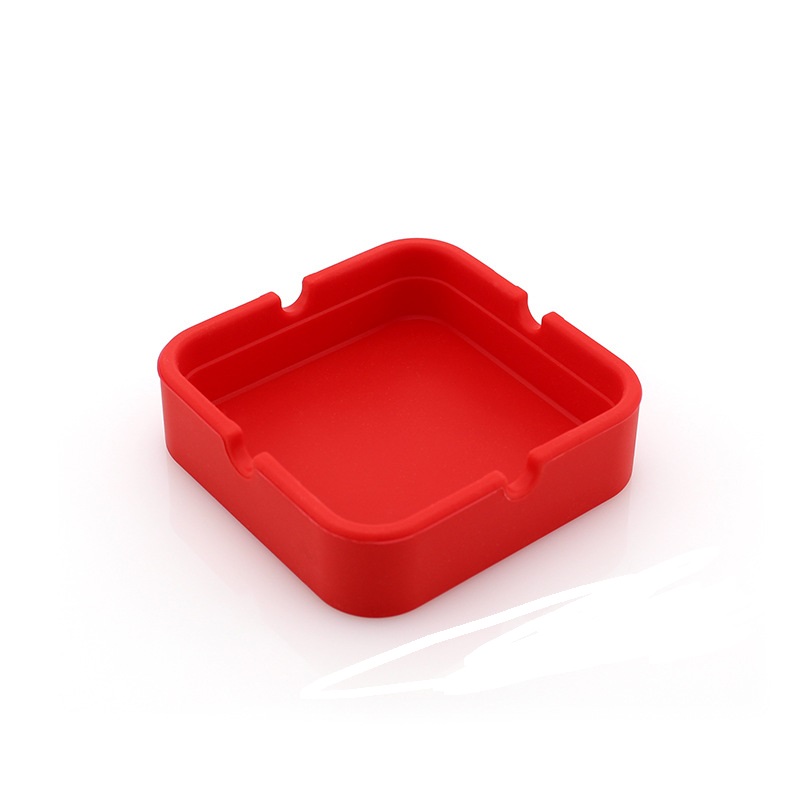 Silicone Ashtray Portable Shatterproof Square Ashtray Home Coffee Shop Bar Hotel Office Men Ashtrays