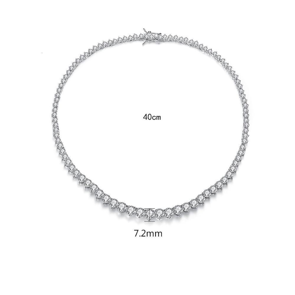 Чокеры Модное ожерелье для влюбленных Lab Diamond Cz Stone Белое золото Заполненные колье-подвески для женщин Свадебная вечеринка jew258Q