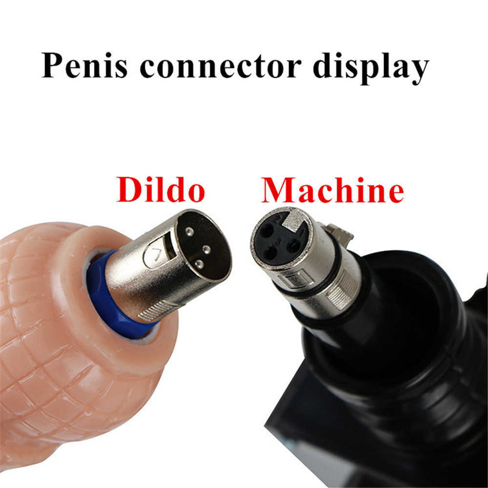 Kosmetyki 3xlr złącze klasistyczna seksowna maszyna wymiana akcesoriów erotycznych Załączniki penisa Dildo Vibrator Sucker Anal Plug Toys 18