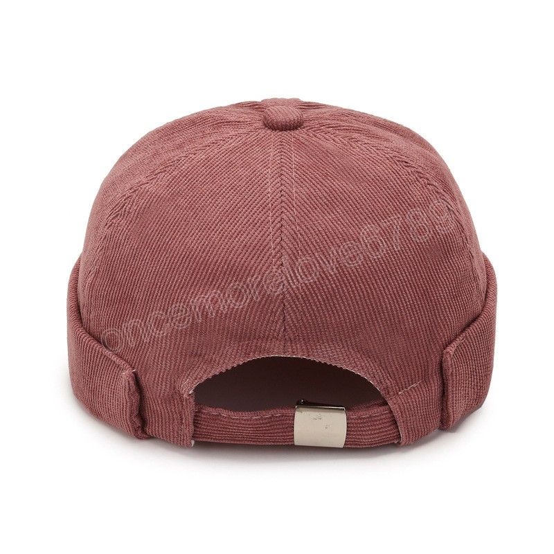 Vintage hommes coton sans bord Skullies casquette rue Portable Docker chapeaux polyvalent bonnet chapeau Hip Hop chapeaux