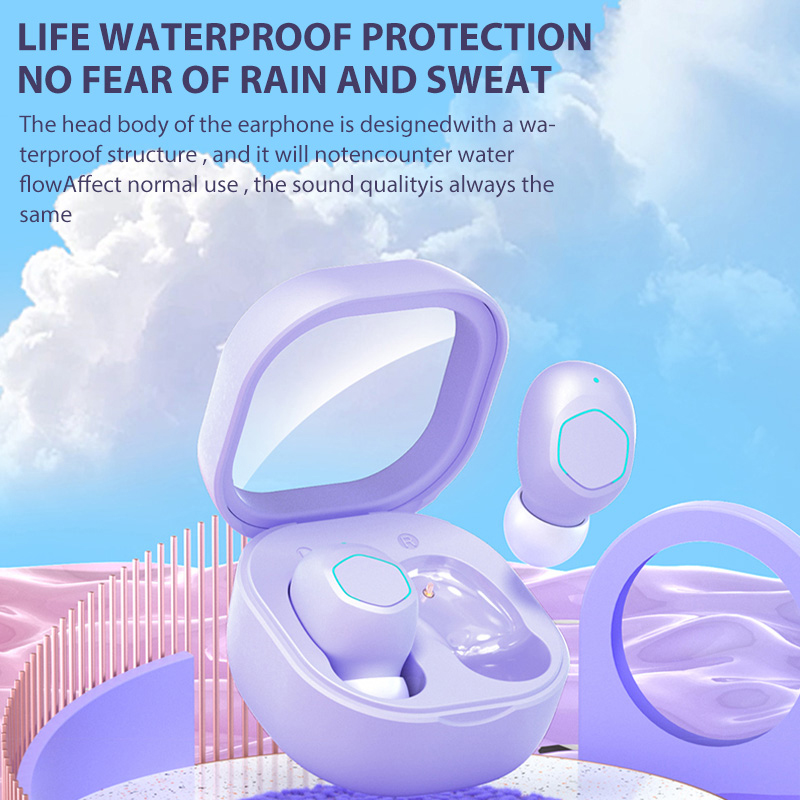 M21 tr￥dl￶sa h￶rlurar Sport￶rlurar h￶rlurar Bluetooth 5.2 Touch Control Stereo Sound Brus Reduction Waterproof Headsets WTIH Laddningsbox