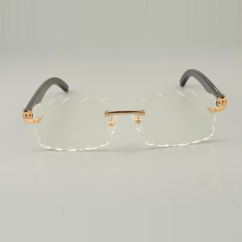 buffs occhiali da sole 8100915 con gambe del corno nero naturale e lenti a colori intagliate 56mm298u