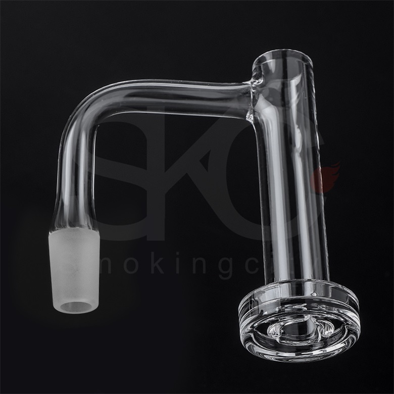 Tour de commande Quartz Banger Nails 16 mmod fumée Full Soud bord biseauté pour les plates-formes DAB Bong