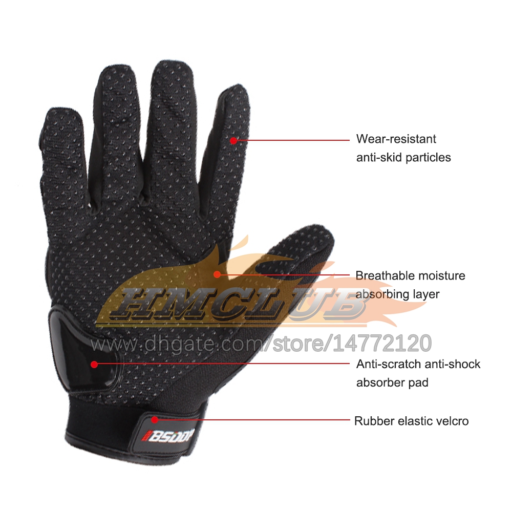 ST556 Men Motorcycle Gloves Full Finger Professional защитные перчатки Моторные велосипедные велосипедные аксессуары для перчаток M-xl Motocriss