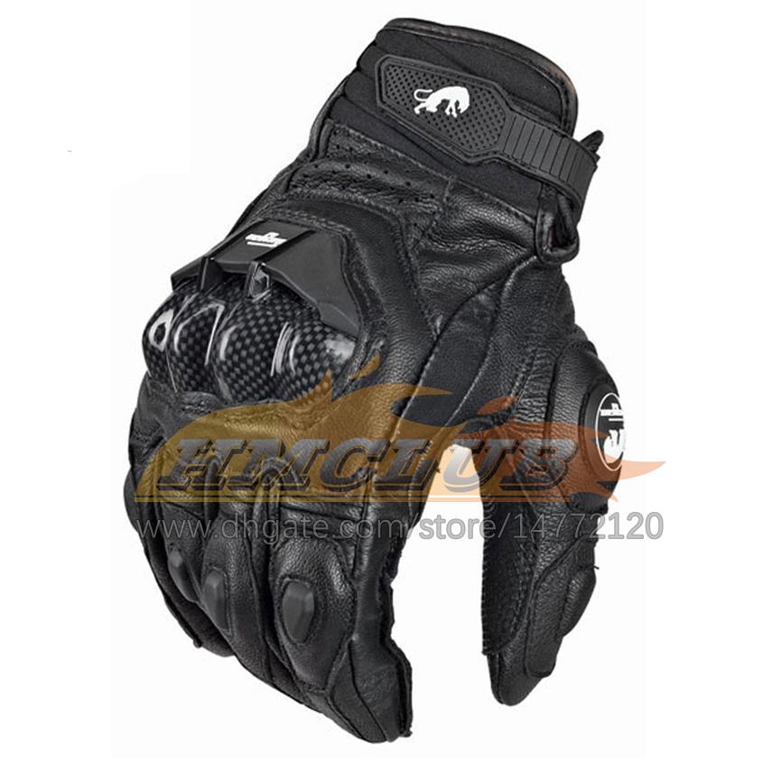 ST409 Vier Jahreszeiten Leder Motorrad Schwarz Weiß Handschuhe Leder Männer Moto Racing Handschuh Fahrrad Radfahren Motorrad Motocross Reiten