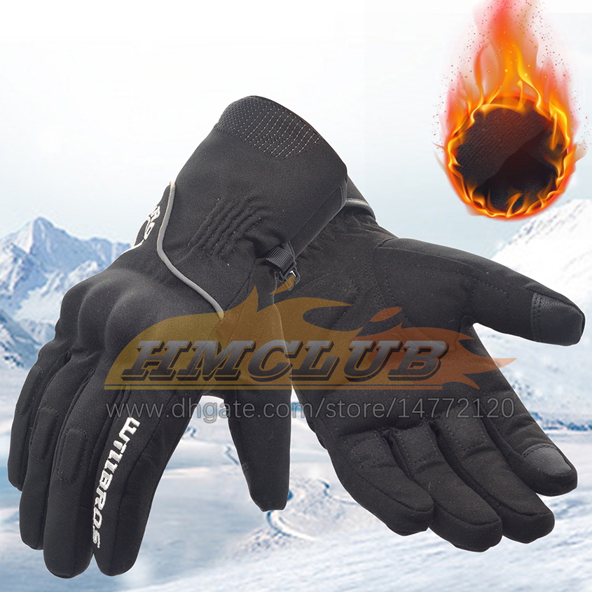 ST425 Isıtmalı Motosiklet Eldivenleri Kış Sıcak Moto Guantes Motocross Seyahat Dokunmatik Ekran Su geçirmez Rüzgar Geçirmez Willbros Luvas Erkekler İçin