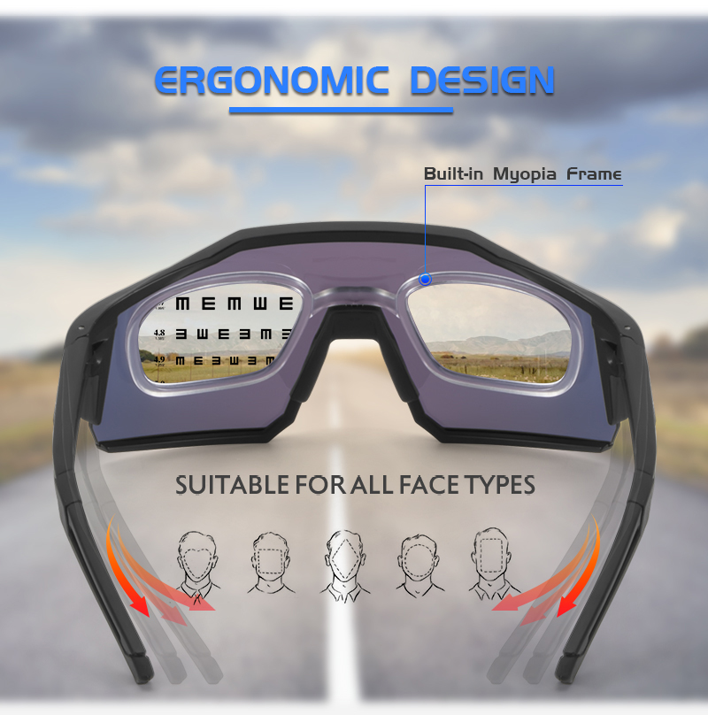 نظارات نظارات الدراجات ركوب الدراجات النظارات الشمسية الصيد الرياضة التي تعمل على ركض نظارات الشمس الفوتوكرومية للرجال حماية الجبل